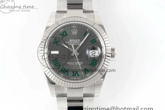 Roman Bracelet Edition Oyster 41 Dial 126334 DateJust Steel Gray Clean on 1:1 VR3235 904L Best 0506